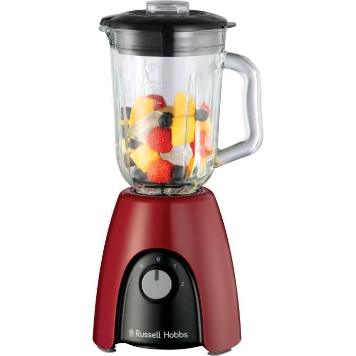 RUSSEL HOBBS Blender - Desire Red - 650 W - 1.5 L Jug - 2 Speeds + Pulse