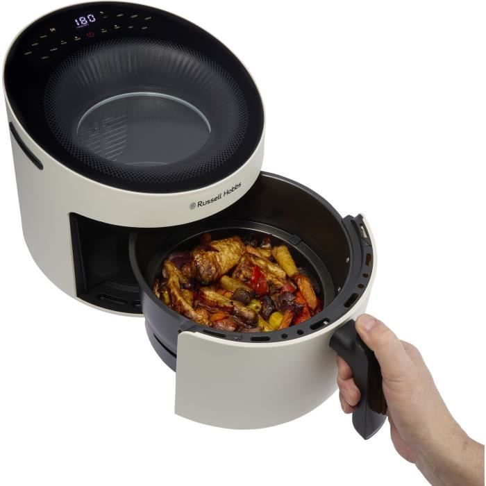 Russell Hobbs SatisFry Air Panoramic 27420-56 Air Fryer - 5 L Capacity - 10 Cooking Programs - 1500W - Cream