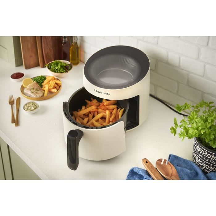 Russell Hobbs SatisFry Air Panoramic 27420-56 Air Fryer - 5 L Capacity - 10 Cooking Programs - 1500W - Cream