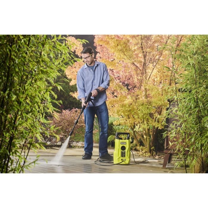 RYOBI Electric High-Pressure Washer - 1400W - 110 Bar - 390 L - 5 m Hose - RY110PWA