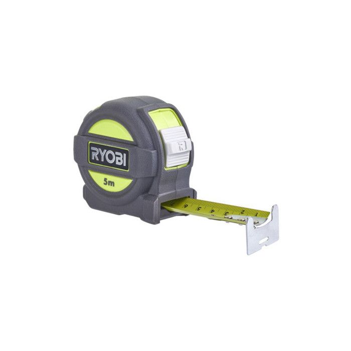 RYOBI Tape Measure - RTM5M - 5 m - Width 25 mm - Secure Hook