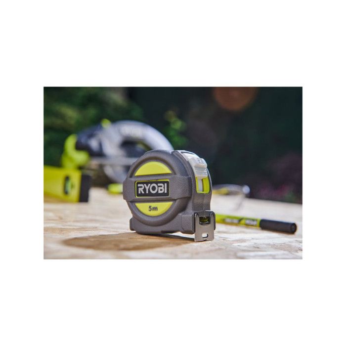 RYOBI Tape Measure - RTM5M - 5 m - Width 25 mm - Secure Hook