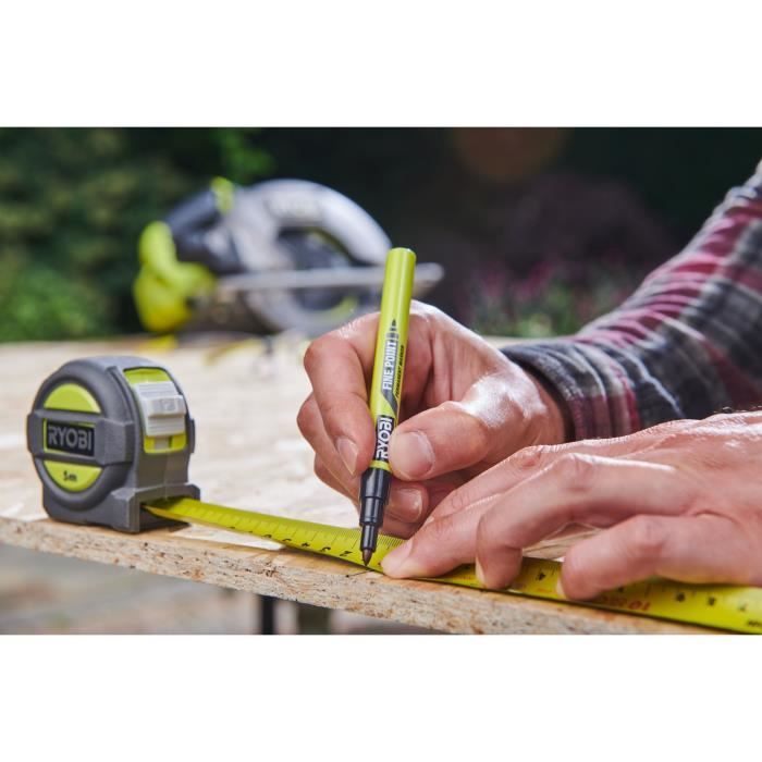 RYOBI Tape Measure - RTM5M - 5 m - Width 25 mm - Secure Hook