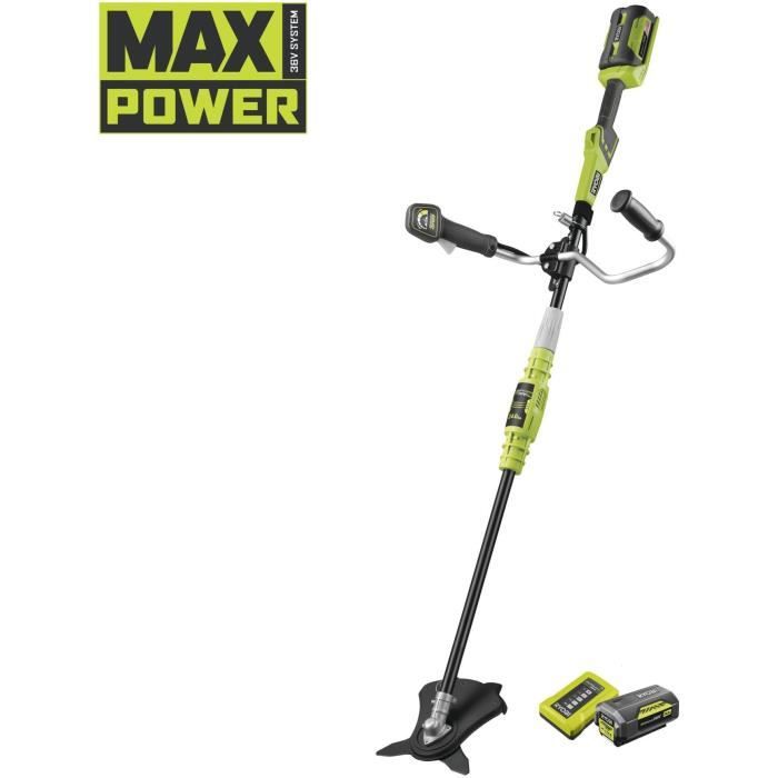 RYOBI 36V Max Power Brushcutter - 1 x 4.0Ah Battery - RBC36X26BG2-140