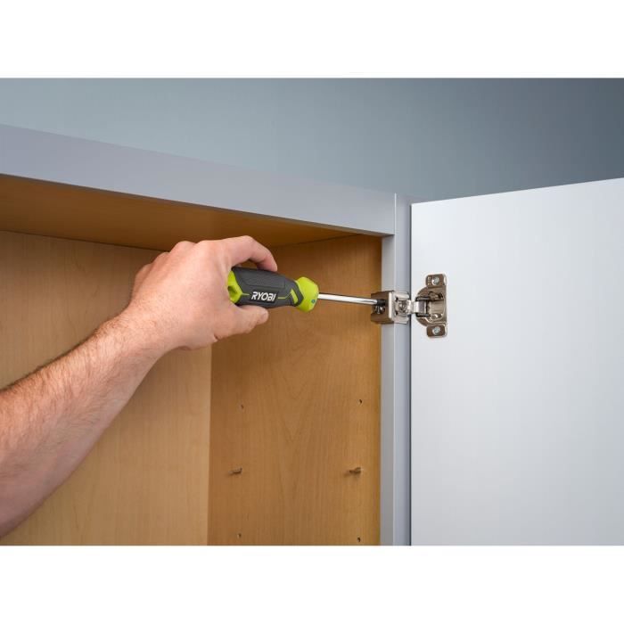 RYOBI 7-Piece Magnetic Screwdriver Set - RHSDS7PC - Ergonomic Handles