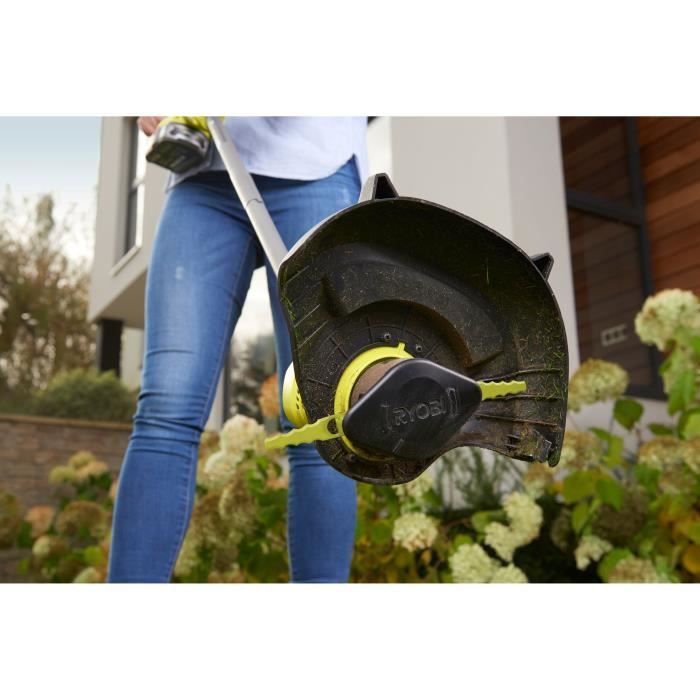 RYOBI 18V ONE+ HYBRID Grass Trimmer - 25-30 cm Cutting Diameter - Includes 2.5 Ah Battery & Charger - RLT1831H25FPK RAC155