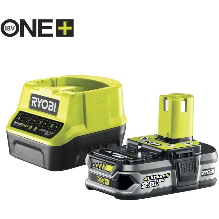 RYOBI 18V ONE+ HYBRID Grass Trimmer - 25-30 cm Cutting Diameter - Includes 2.5 Ah Battery & Charger - RLT1831H25FPK RAC155