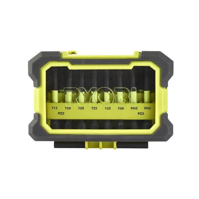 RYOBI - 10-Piece Shockproof Screw Accessory Case - RAK10MSDI