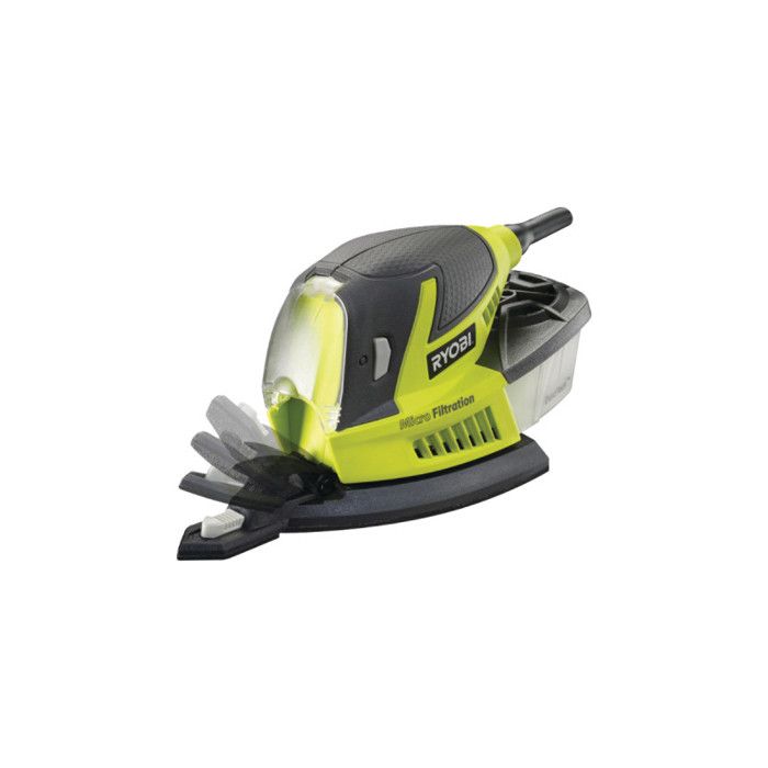 RYOBI Triangular Sander - 100W - 12,000 Oscillations/Min - RPS100-SA20 - 20 Sanding Discs