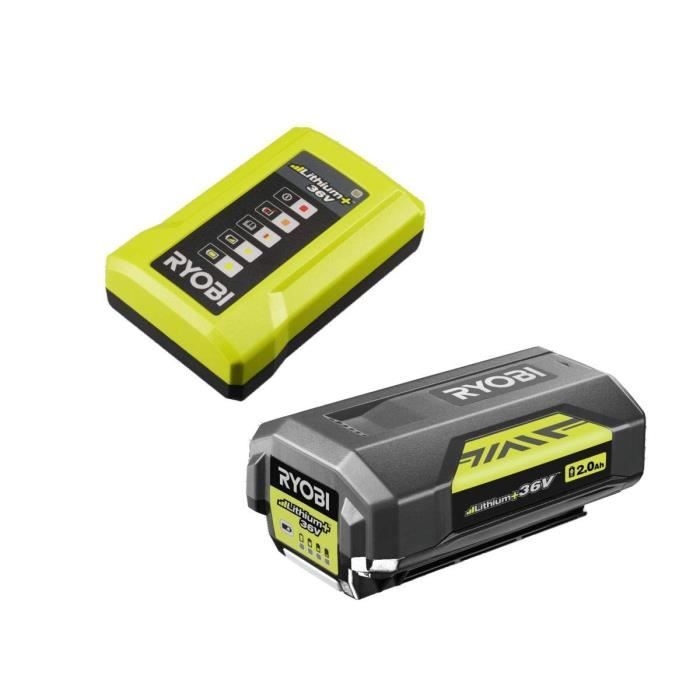 RYOBI 36V MAXPOWER 2.0 Ah Lithium+ Battery + 1.7 A Standard Charger - RY36BC17A-120