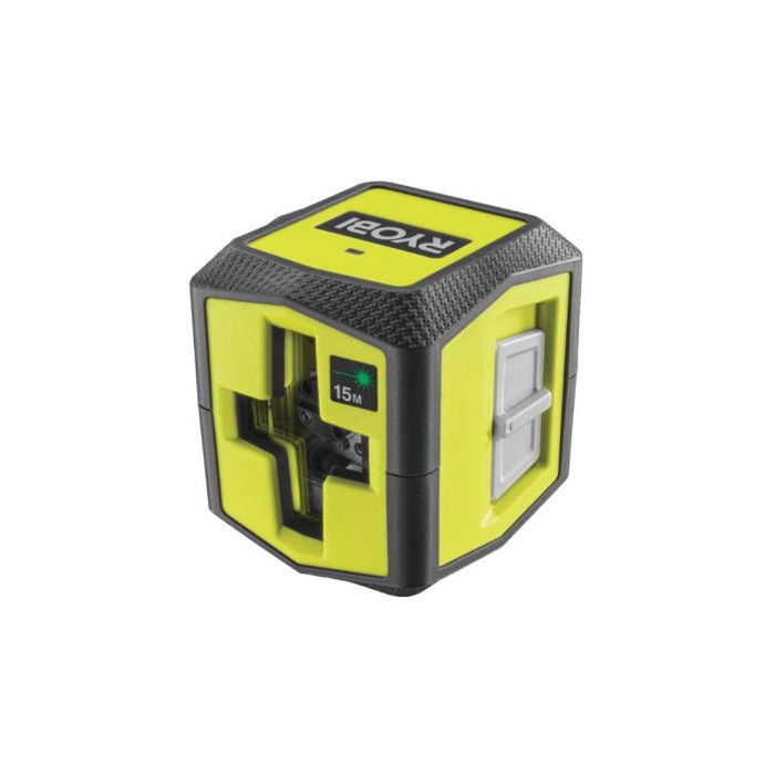 RYOBI Green Cross Laser - 15 m Range - Includes Mounting Clip and Batteries RBCLLG1