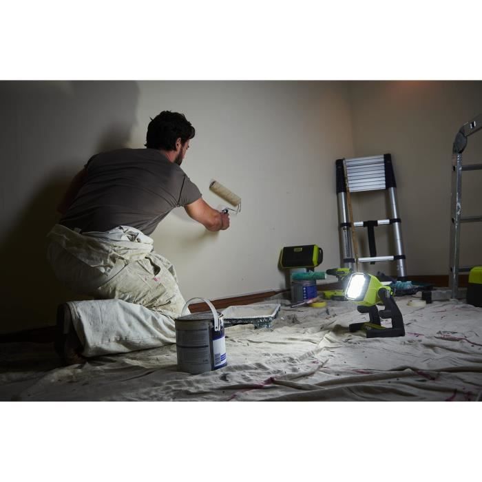 RYOBI ONE+ 18V LED Floodlight - RLFD18-0 - 3 Brightness Levels - 1800/ 800/ 400 Lumens