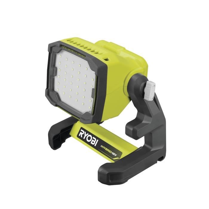 RYOBI ONE+ 18V LED Floodlight - RLFD18-0 - 3 Brightness Levels - 1800/ 800/ 400 Lumens