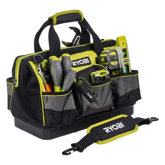 RYOBI Tool Bag - Reinforced Bottom - 38 x 29 x 20.5 cm - RSSSTB1