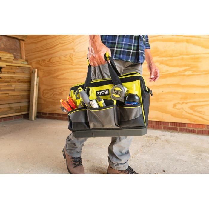 RYOBI Tool Bag - Reinforced Bottom - 38 x 29 x 20.5 cm - RSSSTB1