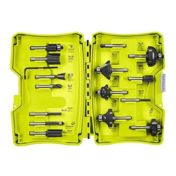 RYOBI Box of 15 Variegated Cutters Ø 6 mm - RAKRBS15