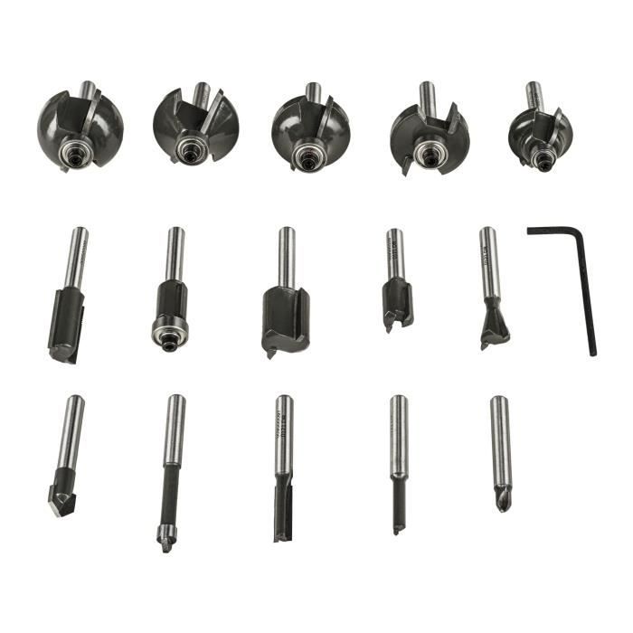 RYOBI Box of 15 Variegated Cutters Ø 6 mm - RAKRBS15