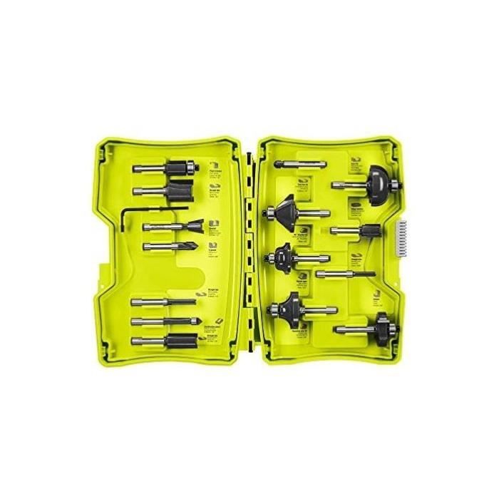 RYOBI Box of 15 Variegated Cutters Ø 6 mm - RAKRBS15