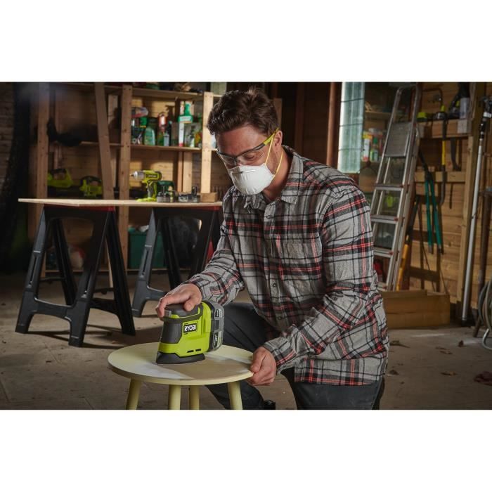 RYOBI 18V ONE+ Triangular Sander - 1.8 mm Oscillation - 100 x 140 mm Pad - Model RPS18-0