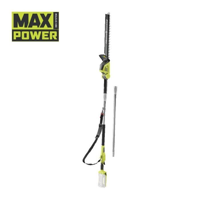 RYOBI 36V MAXPOWER Pole Hedge Trimmer RY36PHT50A-0 - 50 cm Blades - 40 cm Extension Tube