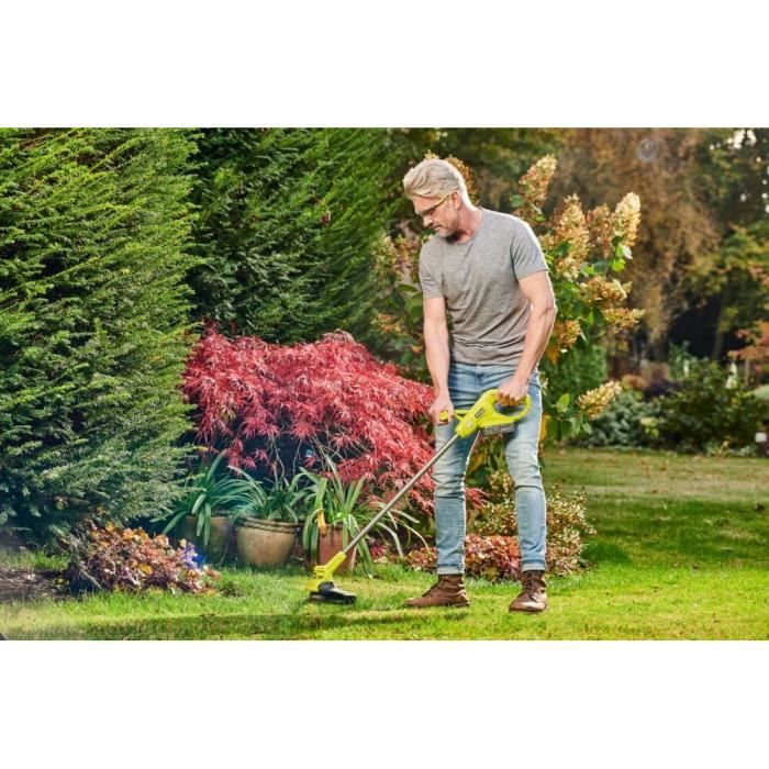 RYOBI RY18LT23A-120 ONE+ 18V Grass Trimmer/Edger - 23 cm Cutting Diameter - Includes Battery & Charger