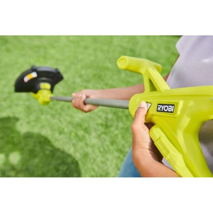 RYOBI RY18LT23A-120 ONE+ 18V Grass Trimmer/Edger - 23 cm Cutting Diameter - Includes Battery & Charger
