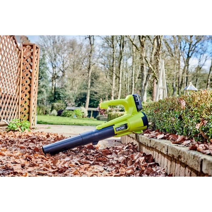RYOBI 18V Turbo Jet Blower - Max Speed 145 km/h - Max Air Flow: 7.1 m³/min - 1 x 18V 4.0 Ah Battery and