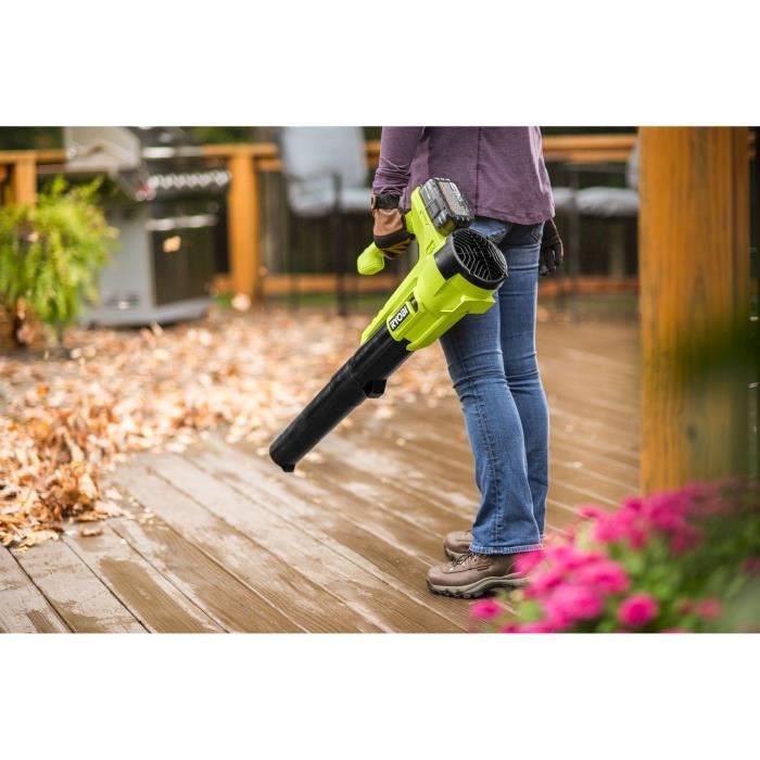 RYOBI 18V Turbo Jet Blower - Max Speed 145 km/h - Max Air Flow: 7.1 m³/min - 1 x 18V 4.0 Ah Battery and