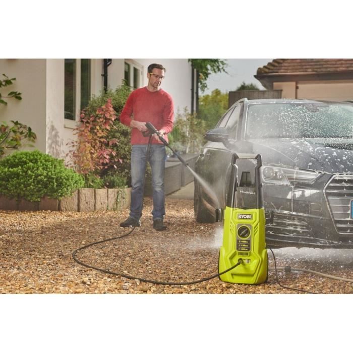 RYOBI 1600W High Pressure Washer - 130 bar, 420 L, 5 m Hose RY130PWA