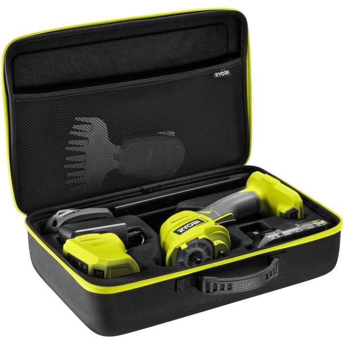 RYOBI 18V ONE+ Grass Shears with Case + 2.0 Ah Battery & Charger - RY18GSA-120T