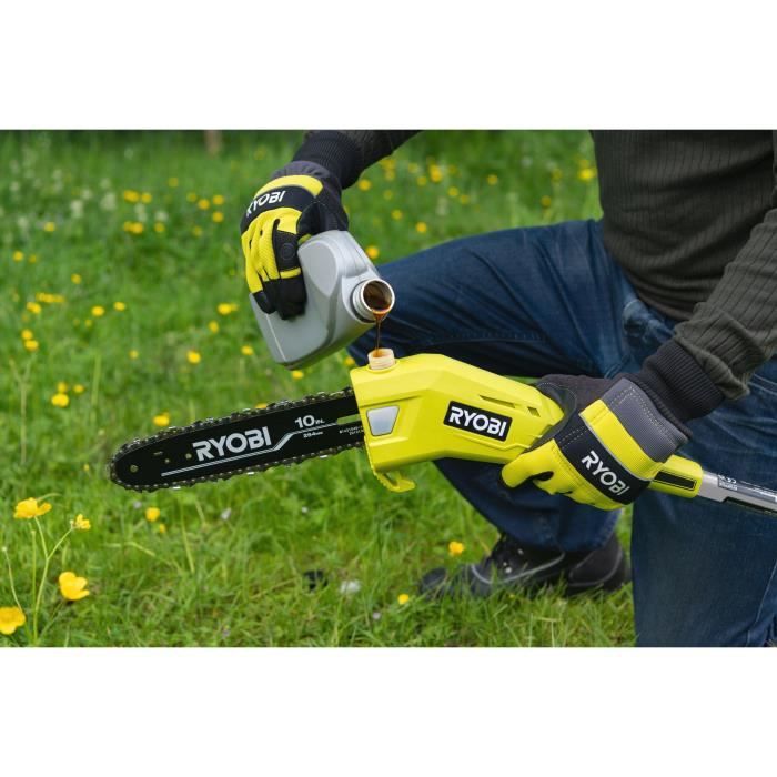 RYOBI 36V MAXPOWER Pole Pruner - 25 cm Guide Bar - Telescopic Tube (2.4 - 2.9 m) - Bare Tool - RY36PP25A-0
