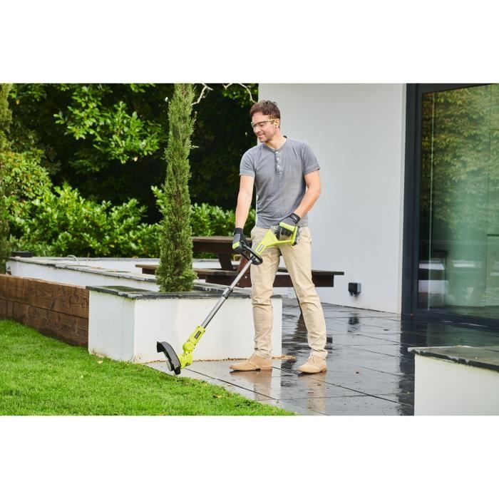 RYOBI - 18V ONE+ 3-in-1 Lawn Mower - Trimmer/ Edger - 30 cm Cut + 2 Ah Battery & Charger - RY18LMC30A-120