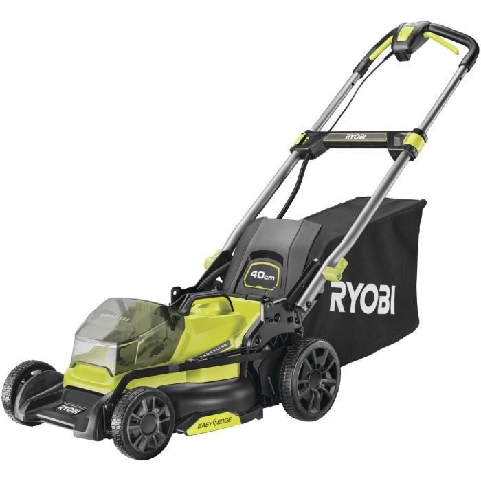 RYOBI 18V Brushless Push Lawn Mower - Ø Cutting 40 cm - Collection and Mulching - Sold Without Battery or Charger - RY18LMX40C-0