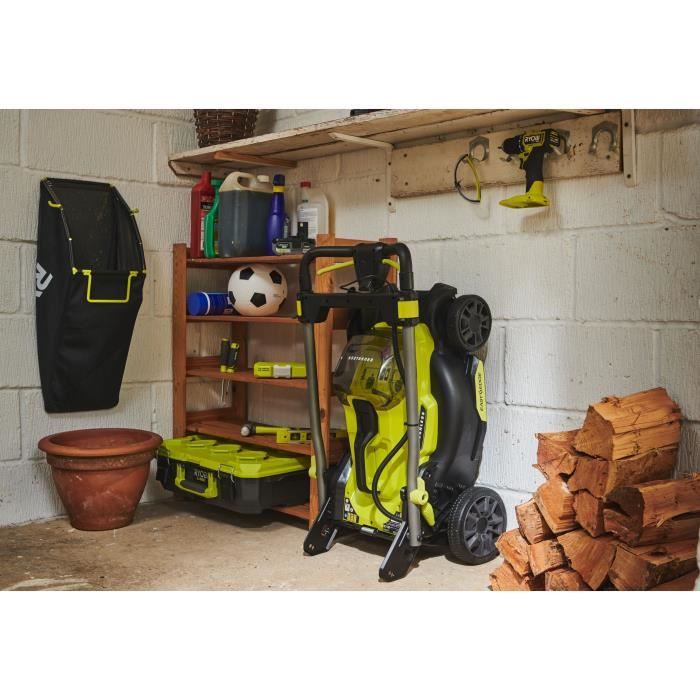 RYOBI 18V Brushless Push Lawn Mower - Ø Cutting 40 cm - Collection and Mulching - Sold Without Battery or Charger - RY18LMX40C-0