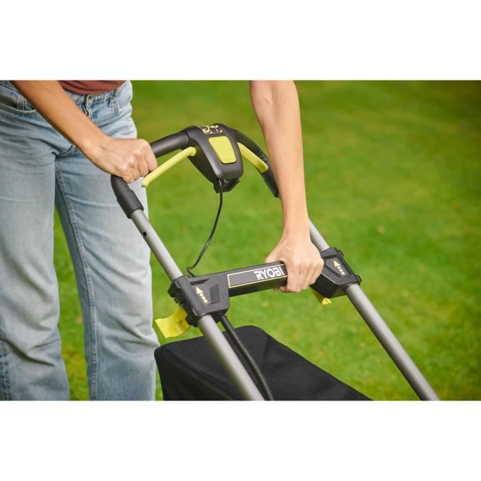 RYOBI - 18V Brushless push lawn mower - 40 cm cutting diameter - collection and mulching - 2 18V 4.0 Ah batteries & charger - RY18LMX40C-240