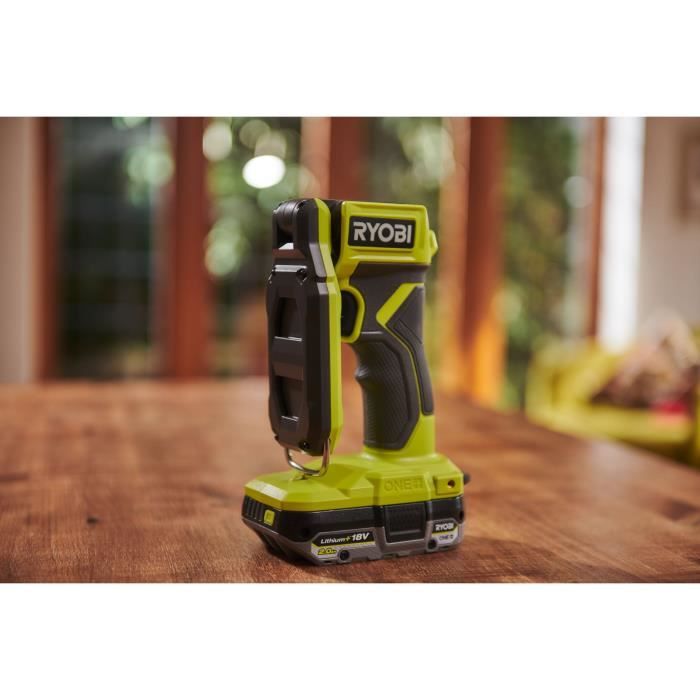 RYOBI Compact LED Lantern - 18V - 800/ 400/ 1000 Lumens - Foldable with Hook