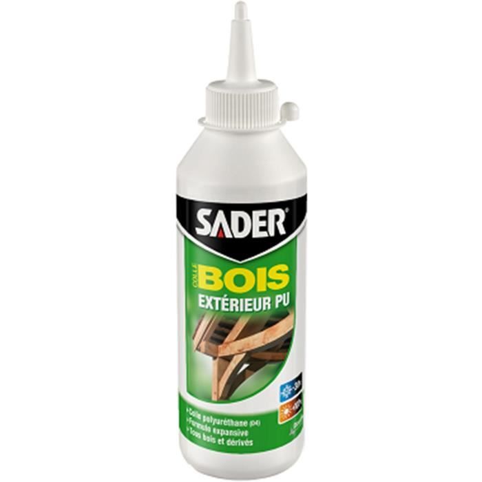 SADER PU Exterior Wood Glue - 250 g Bottle - Ultra Resistant - Humidity and Heat Resistant