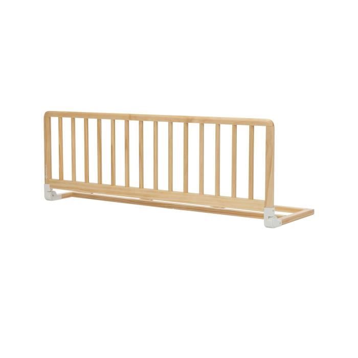 SAFETY 1ST Wooden Bed Rail - 110 cm, Adjustable, Easy to Fold, Self-Locking, Suitable for 18 Months-5 Years
