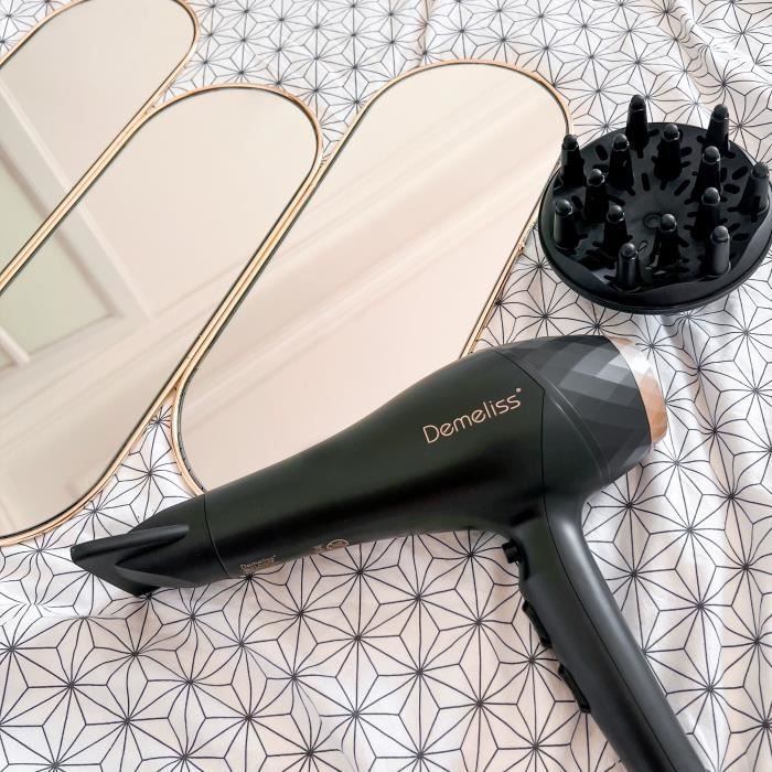 SAINT ALGUE Hair Dryer - Demeliss SALON SERIES - 2200W - Professional AC Motor - Ionic Tourmaline