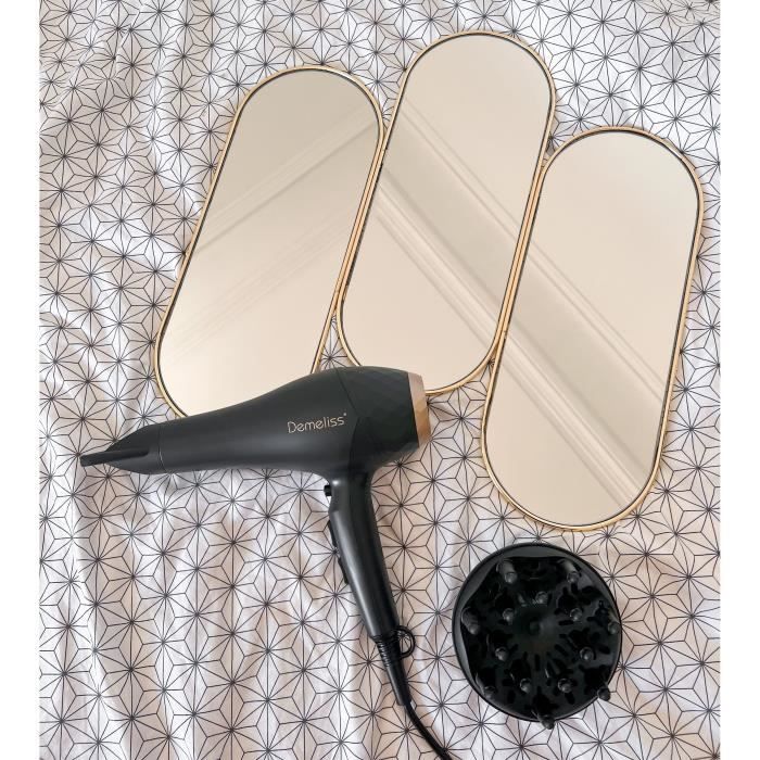 SAINT ALGUE Hair Dryer - Demeliss SALON SERIES - 2200W - Professional AC Motor - Ionic Tourmaline