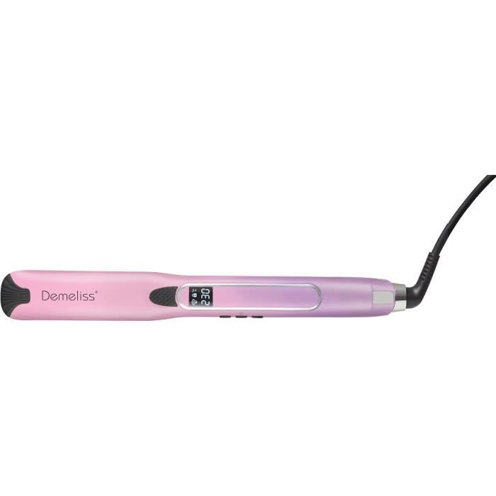 SAINT ALGUE Steam Hair Straightener - Demeliss TITANIUM V2.0 - Pink/Purple - High Performance