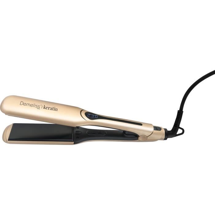 Hair Straightener - SAINT ALGUE Demeliss Kera-GOLD XL - 45 mm Plates, 14 Settings