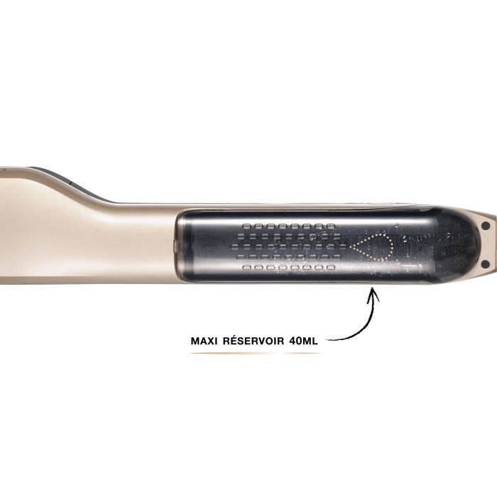 SAINT ALGUE Steam Straightener - Demeliss TITANIUM - High-Performance, Intense Hydration - All Hair Types