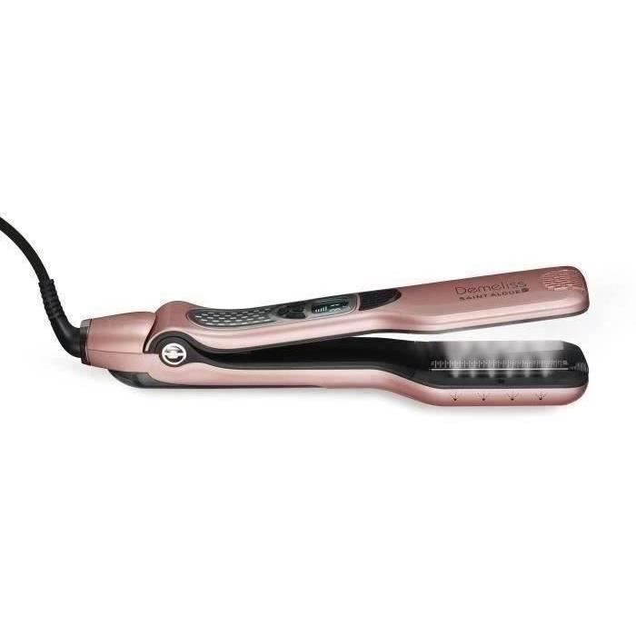 SAINT ALGUE Steam Hair Straightener - Demeliss TITANIUM LOVE Premium Set - Exclusive Color + 100 ml Keratin Treatment