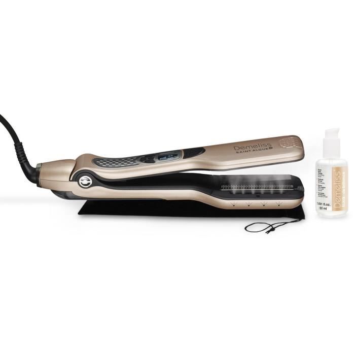 SAINT ALGUE Premium Gift Set - Demeliss TITANIUM Elixir Ritual - Ultra Powerful Steam Straightener + Treatment