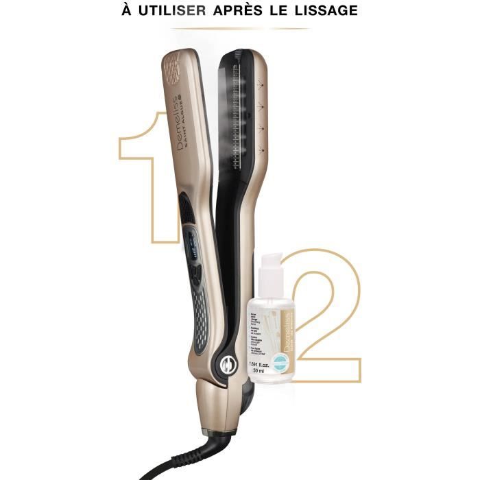 SAINT ALGUE Premium Gift Set - Demeliss TITANIUM Elixir Ritual - Ultra Powerful Steam Straightener + Treatment