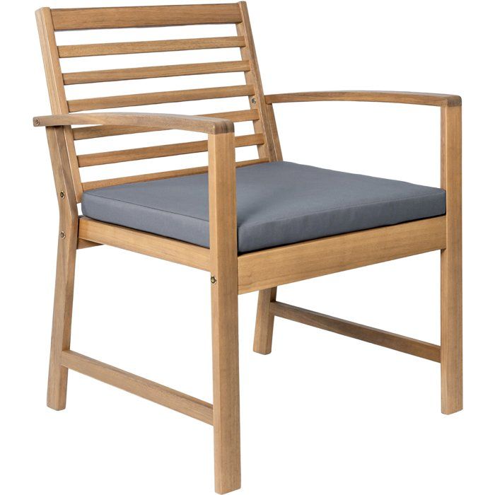 Cali Garden Lounge Set - FSC Acacia Wood - 2 Person - Grey