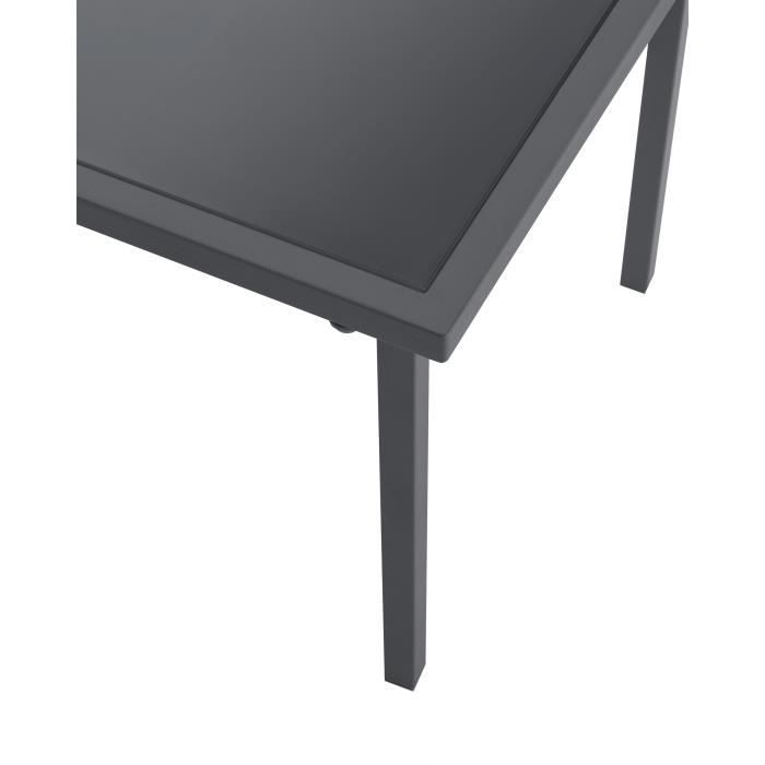CEBU Garden Furniture Set - Steel Frame - 4 People - Grey