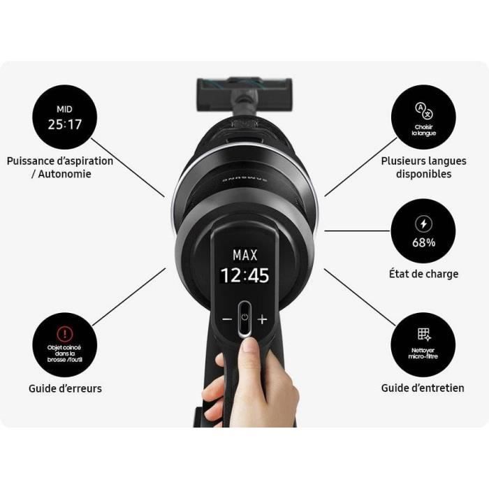 SAMSUNG Jet 95 Premium VS20C95EFTB Cordless Stick Vacuum Cleaner - 210 AW Power - 60 Min
