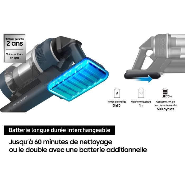 SAMSUNG Jet 95 Premium VS20C95EFTB Cordless Stick Vacuum Cleaner - 210 AW Power - 60 Min